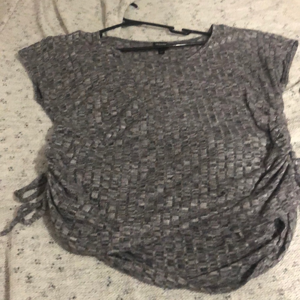 Gray  stretchy blouse. Perfect for business casual